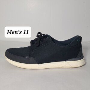 Reef Rover Low Men's Black Canvas Shoes Size 11